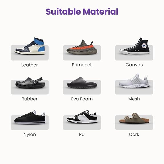 SNEAKARE Quick Shoe Cleaning Kit Shoe Cleaner & Medium Bristle Shoe Brush, White Shoe Cleaning Kit, Shoe Cleaner Kit For Sneaker,Sports Shoe Cleaner Foam Spray